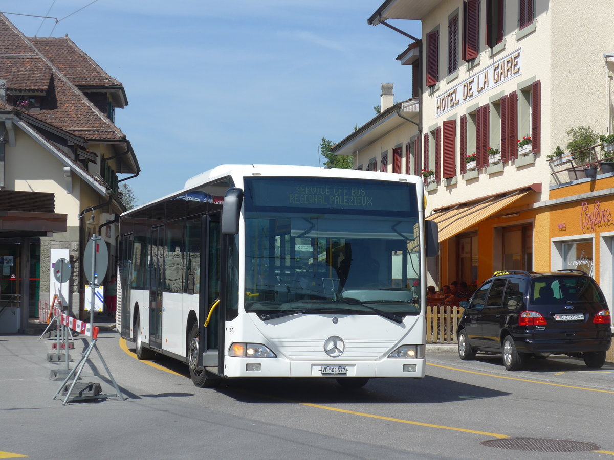 (206'841) - Interbus, Yverdon - Nr. 68/VD 501'577 - Mercedes (ex AFA Adelboden Nr. 93; ex AFA Adelboden Nr. 5) am 24. Juni 2019 beim Bahnhof Palzieux