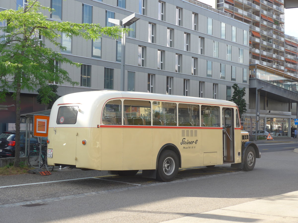 (207'542) - Steiner, Messen - SO 20'142 - Berna/Hess (ex Brtschi, Biberen) am 7. Juli 2019 beim Bahnhof Zollikofen)