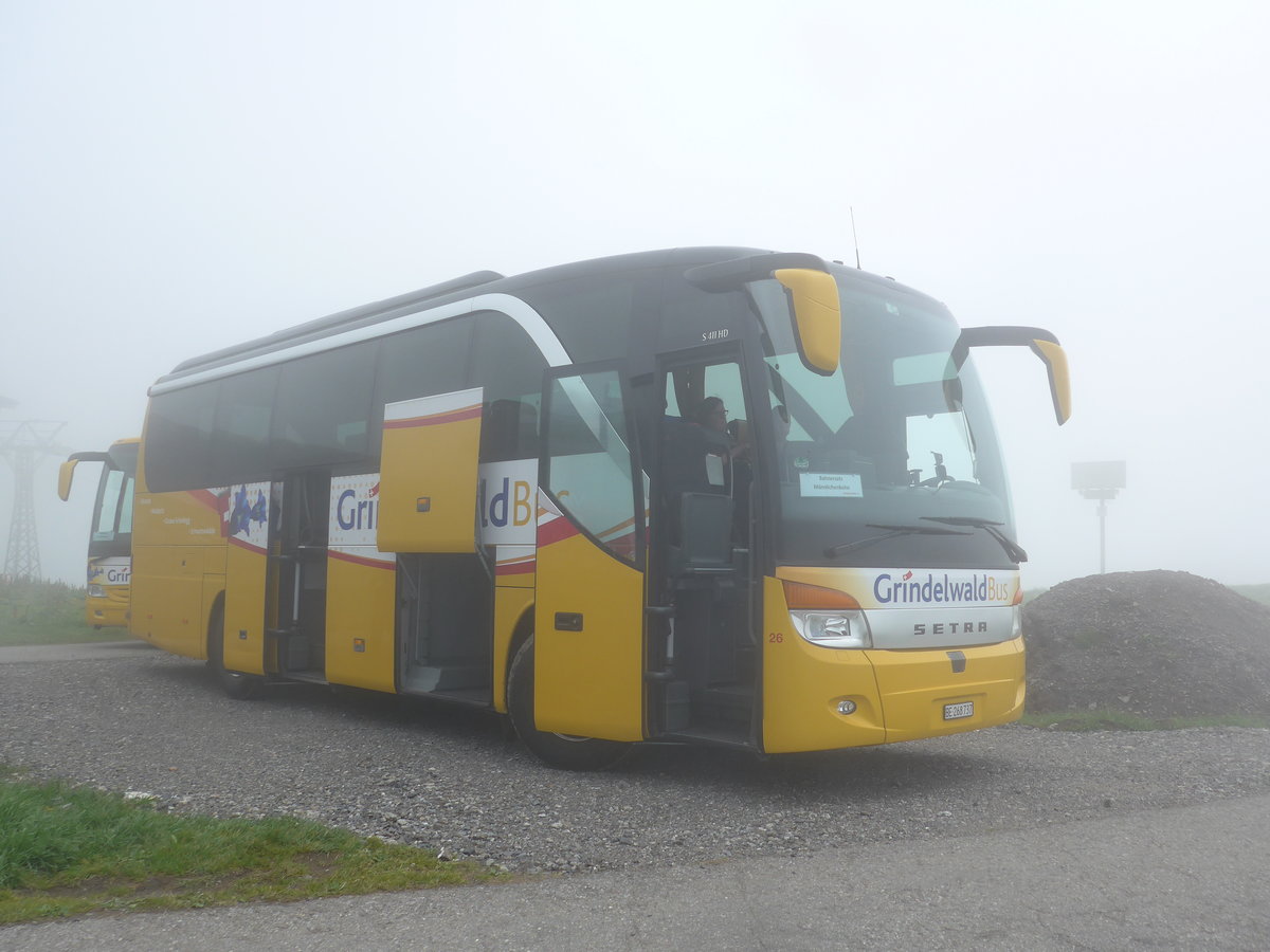 (207'708) - AVG Grindelwald - Nr. 26/BE 268'737 - Setra am 9. Juli 2019 auf dem Mnnlichen