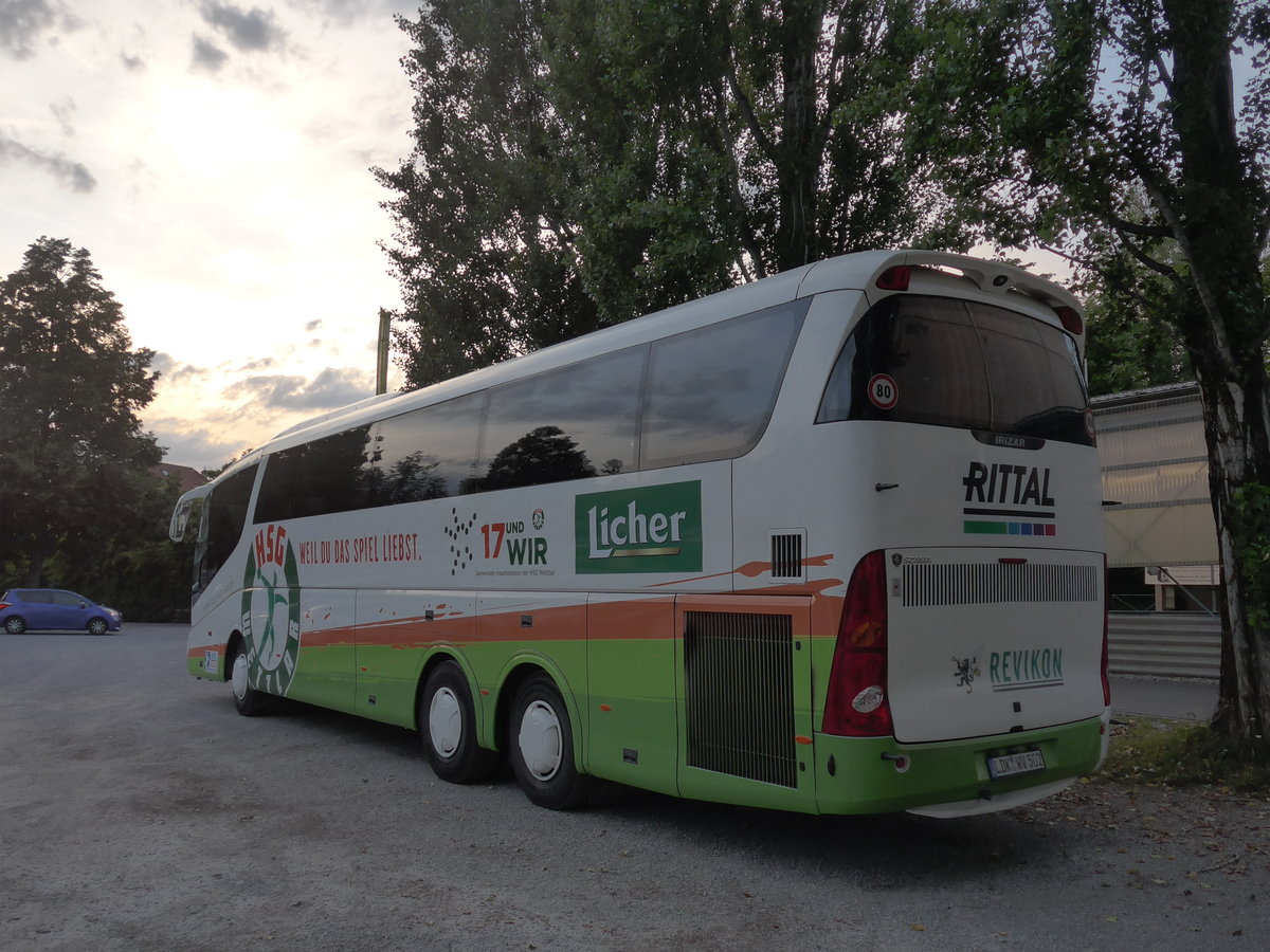 (207'957) - Aus Deutschland: Gimmler, Wetzlar - Nr. 502/LDK-WV 502 - Scania/Irizar am 17. Juli 2019 in Thun, Lachenwiese