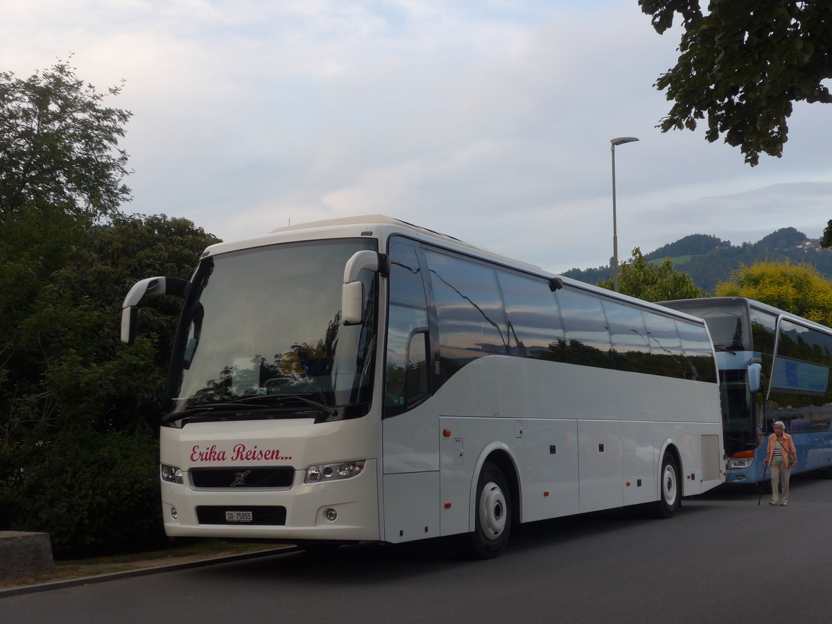 (207'988) - Erika-Reisen, Meltingen - SO 75'055 - Volvo am 20. Juli 2019 in Thun, Strandbad