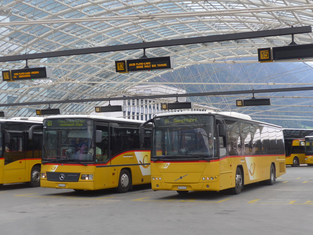 (208'024) - PostAuto Graubnden - GR 176'375 - Volvo (ex PostAuto Ostschweiz; ex Casutt, Gossau; ex PostAuto Ostschweiz) am 21. Juli 2019 in Chur, Postautostation