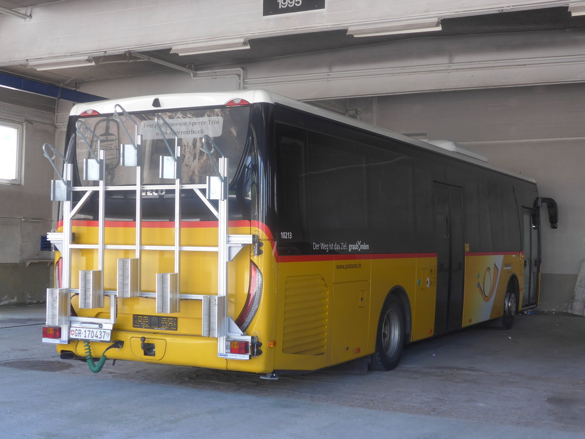 (208'697) - PostAuto Graubnden - GR 170'437 - Iveco am 11. August 2019 in Chur, Hans Fischer