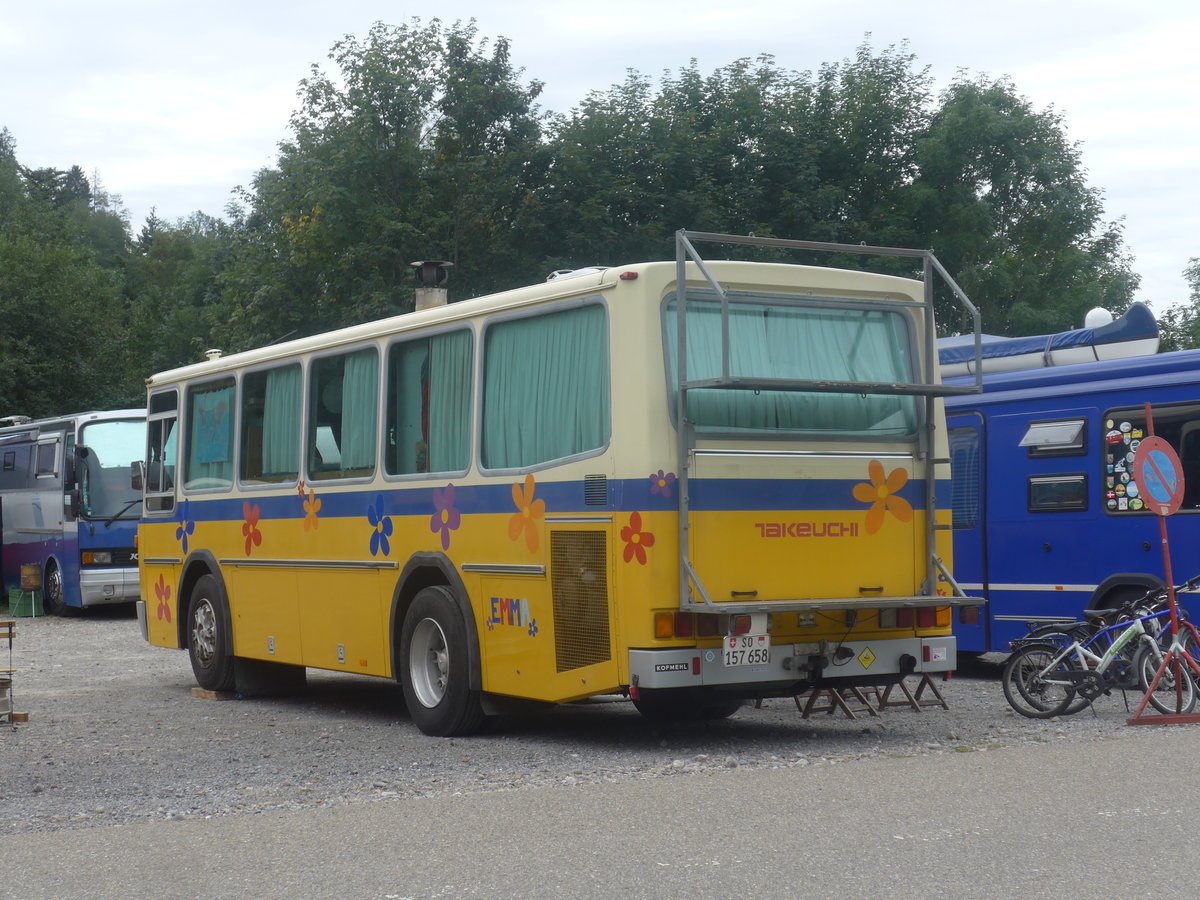 (208'830) - Schoch, Solothurn - SO 157'658 - Mercedes/Tscher (ex Reinhart, Selzach; ex Gessinger, Bad Ragaz) am 17. August 2019 in Atzmnnig, Schutt