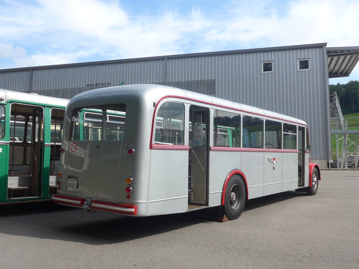 (209'269) - BSU Solothurn - Nr. 11/SO 20'727 - FBW/Hess am 1. September 2019 in Burgdorf, kihof Ziegelgut