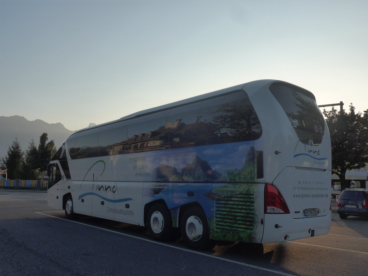 (209'714) - Aus Deutschland: Pinno, Hiddenhausen - HF-QQ 333 - Neoplan am 20. September 2019 in Thun, Seestrasse