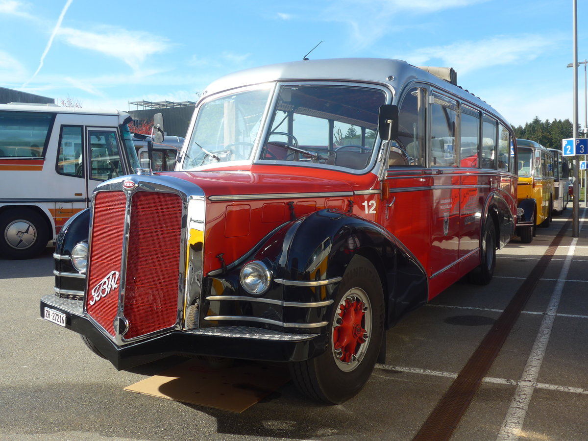 (210'176) - Meier, Grt - Nr. 12/ZH 27'216 - FBW/R&J (ex Wespe, Altsttten; ex AFA Adelboden Nr. 12) am 12. Oktober 2019 in Bern, Westside