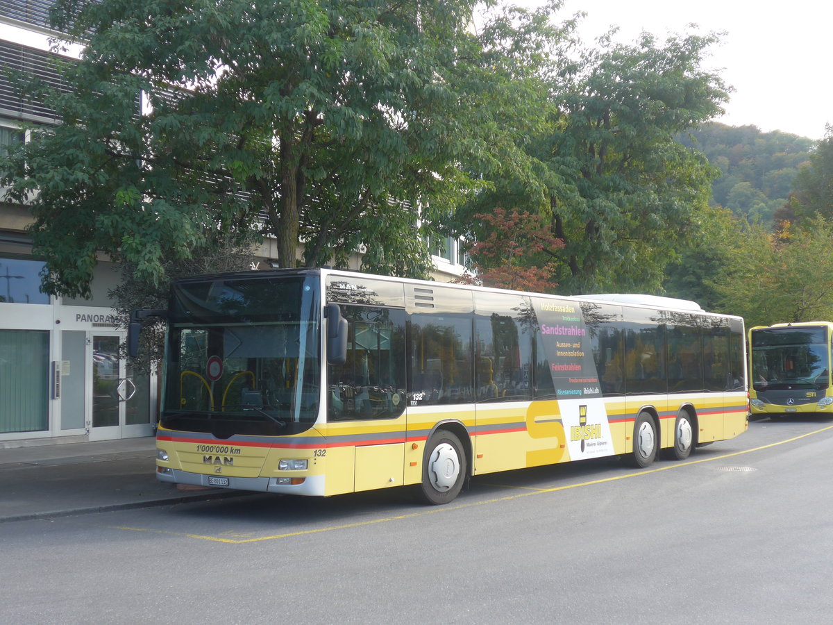 (210'297) - STI Thun - Nr. 132/BE 801'132 - MAN am 13. Oktober 2019 bei der Schifflndte Thun