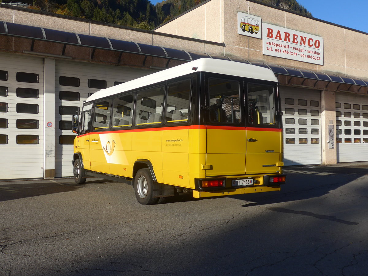 (210'510) - Barenco, Faido - TI 7638 - Mercedes/VDL am 26. Oktober 2019 in Faido, Garage