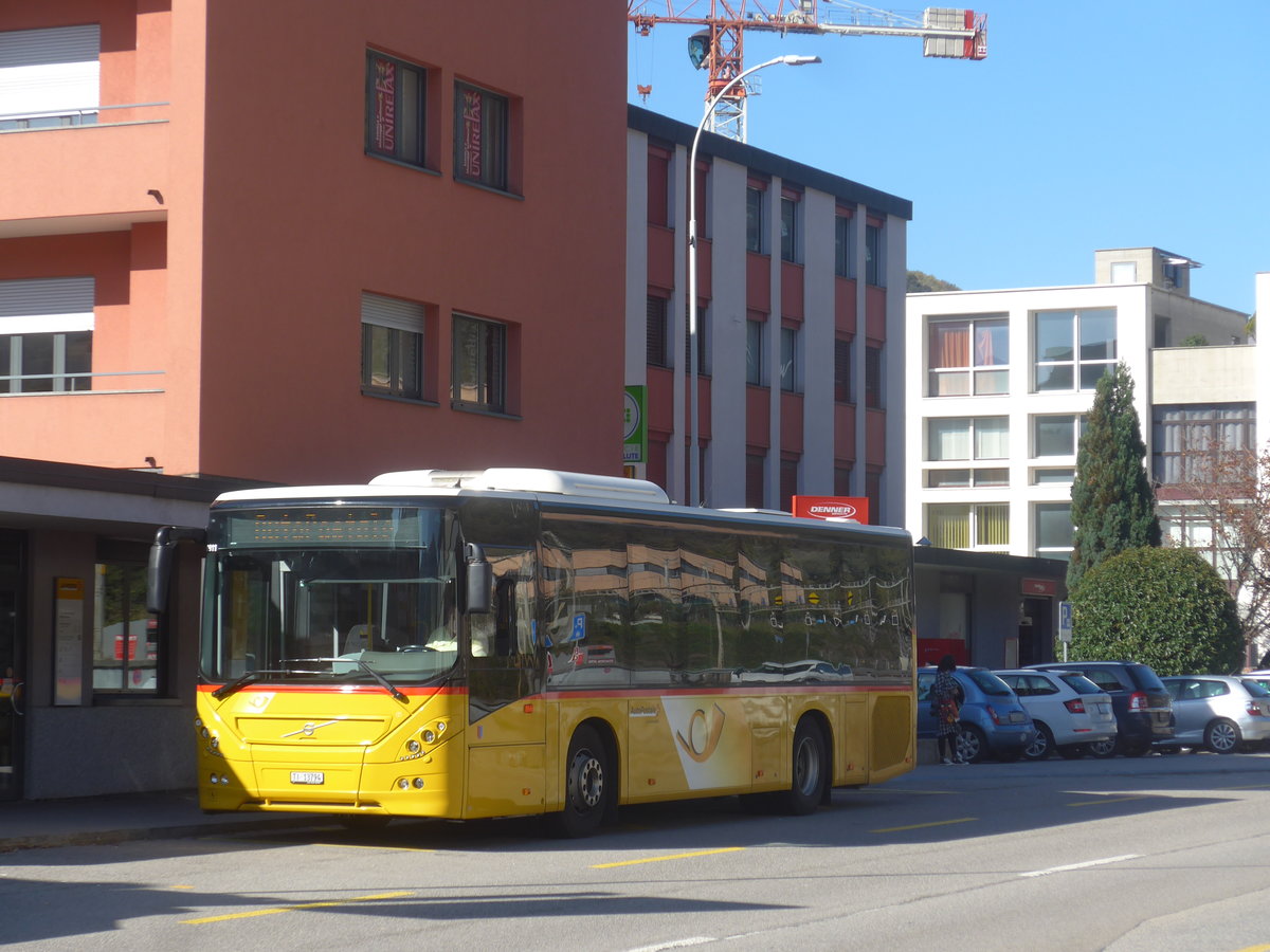 (210'571) - ATV, Rivera - Nr. 11/TI 13'794 - Volvo am 26. Oktober 2019 beim Bahnhof Rivera-Birenico