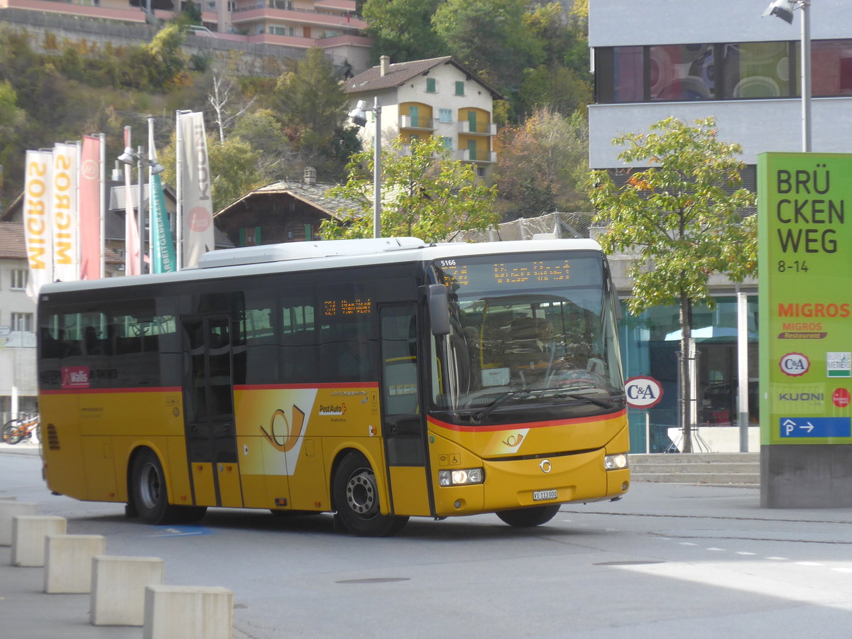 (210'645) - BUS-trans, Visp - VS 113'000 - Irisbus am 27. Oktober 2019 beim Bahnhof Visp