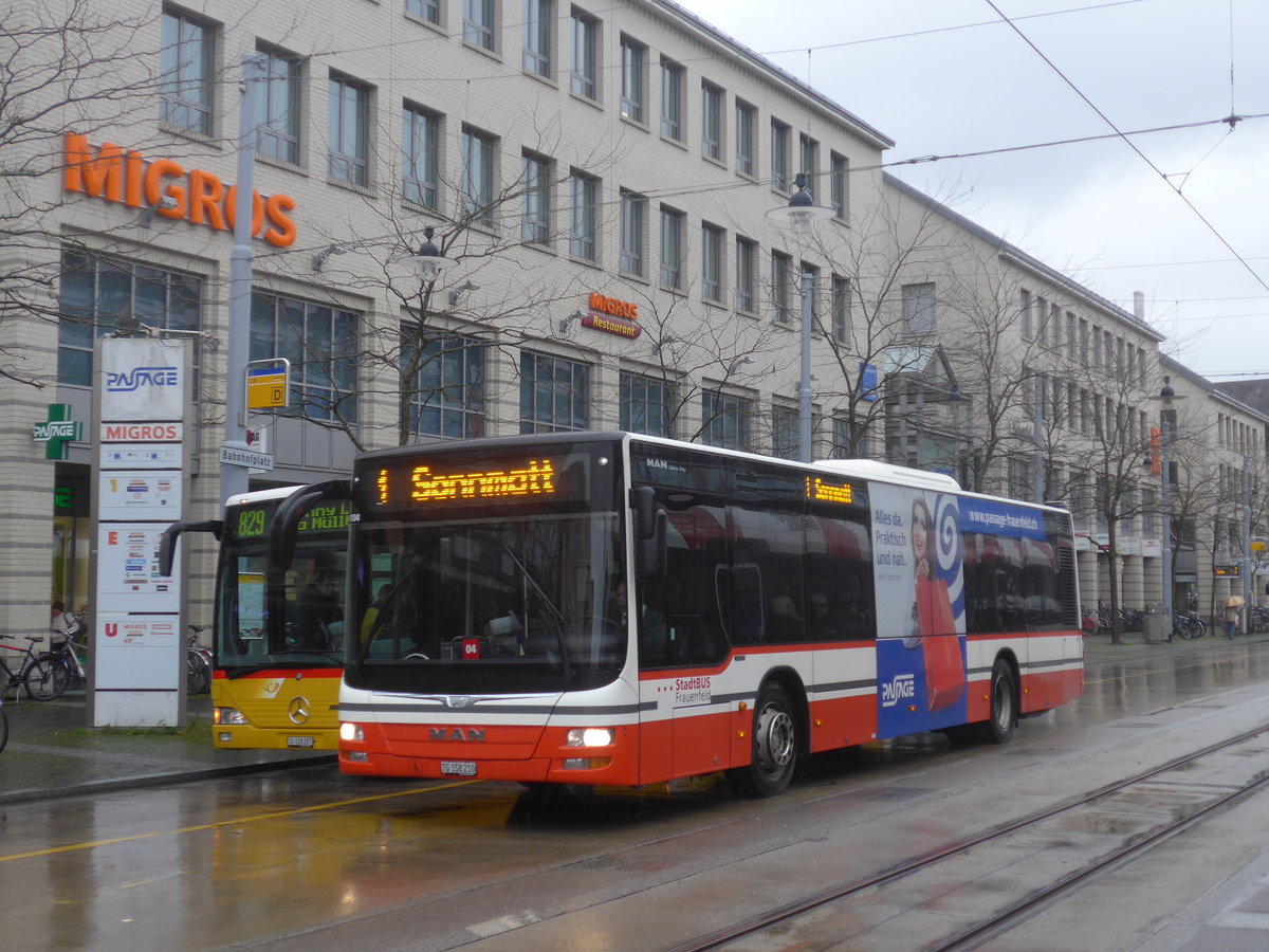 (210'767) - PostAuto Ostschweiz - TG 158'210 - MAN am 8. November 2019 beim Bahnhof Frauenfeld