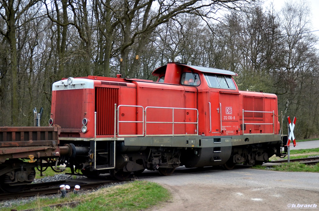 212 036-8 wurde als schublok eingesetzt,glinde 11.04.17