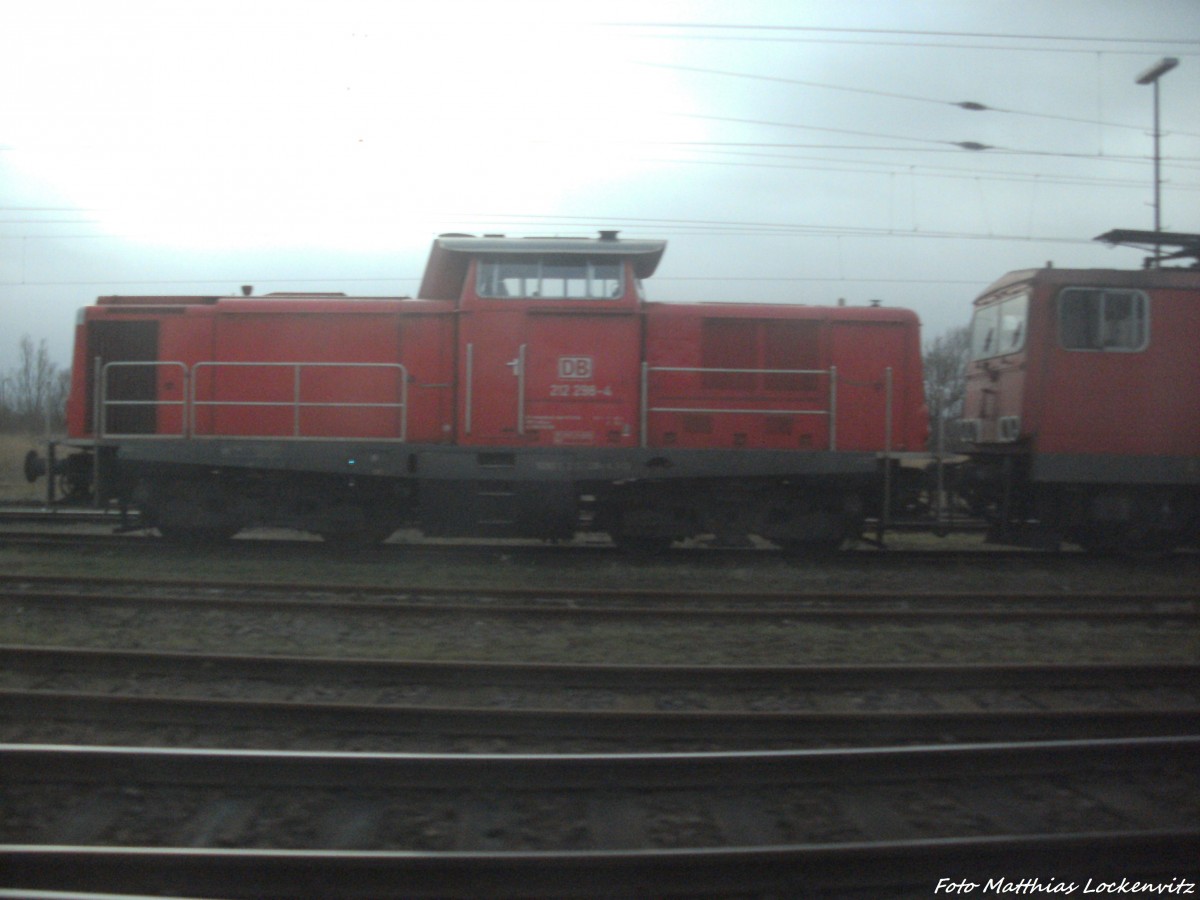 212 298-4 abgstellt in Stralsund hbf am 16.12.13