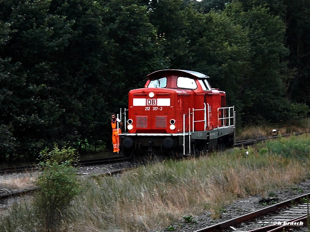 212 317-2 bei rangierarbeiten am bhf glinde,datum 12.08.14