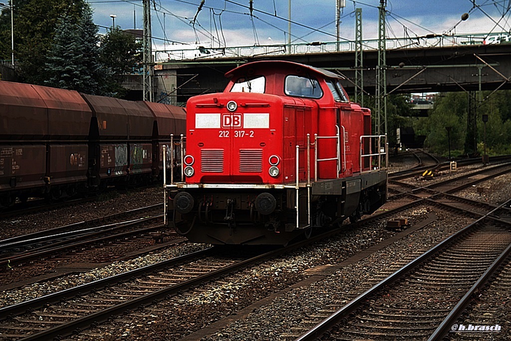 212 317-2 ist lz am 22.08.14 durch hh-harburg gefahren