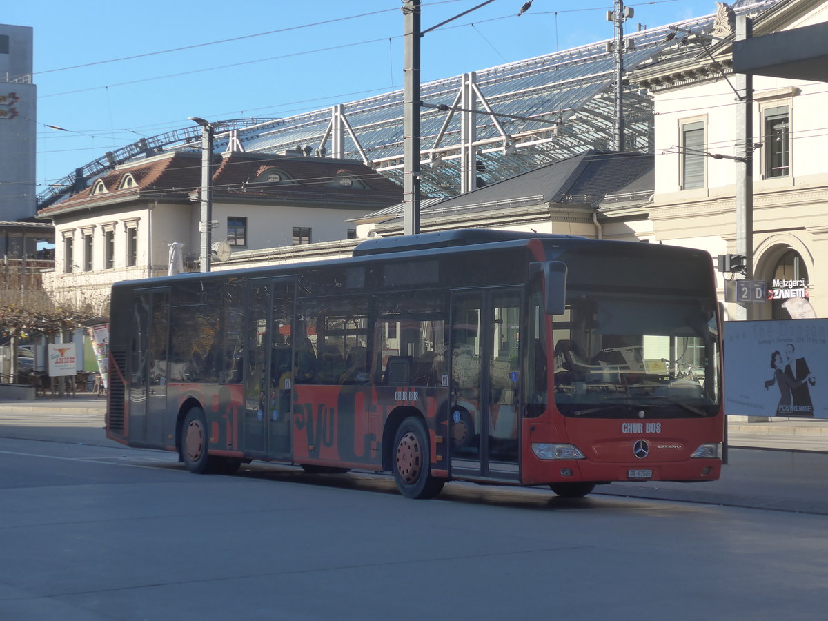 (212'624) - SBC Chur - Nr. 5/GR 97'505 - Mercedes am 7. Dezember 2019 beim Bahnhof Chur