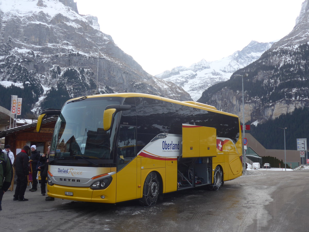 (213'138) - Oberland Reisen, Thun - Nr. 22/BE 92'977 - Setra (ex AVG Grindelwald Nr. 22) am 26. Dezember 2019 beim Bahnhof Grindelwald