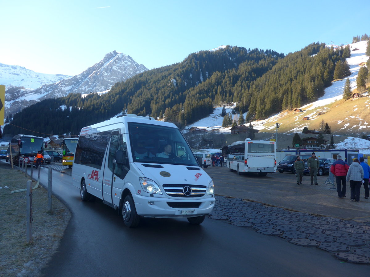 (213'568) - AFA Adelboden - Nr. 49/BE 759'568 - Mercedes (ex Bergmann, Adelboden) am 11. Januar 2020 in Adelboden, Weltcup