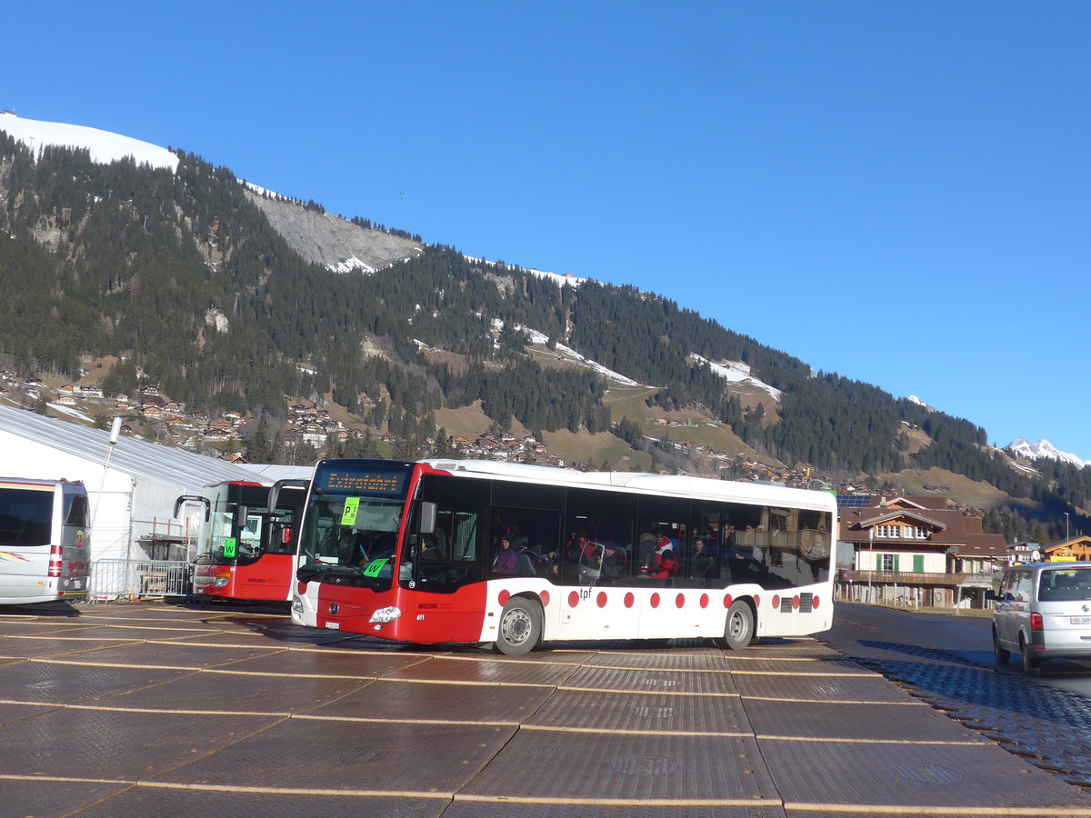 (213'577) - TPF Fribourg (Wieland 75) - Nr. 611/FR 300'240 - Mercedes am 11. Januar 2020 in Adelboden, Weltcup