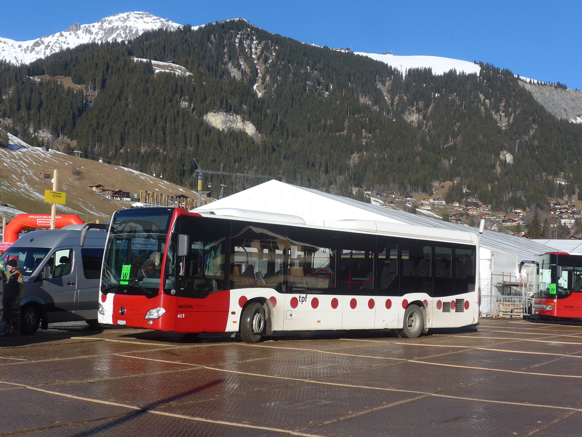 (213'585) - TPF Fribourg (Wieland 77) - Nr. 613/FR 300'242 - Mercedes am 11. Januar 2020 in Adelboden, Weltcup