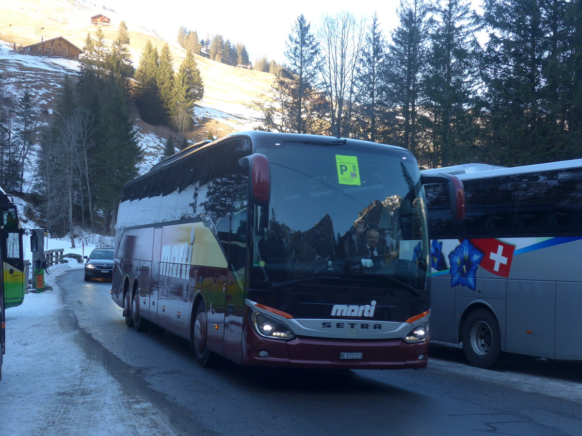 (213'646) - Marti, Kallnach - Nr. 11/BE 572'211 - Setra am 11. Januar 2020 in Adelboden, Unter dem Birg