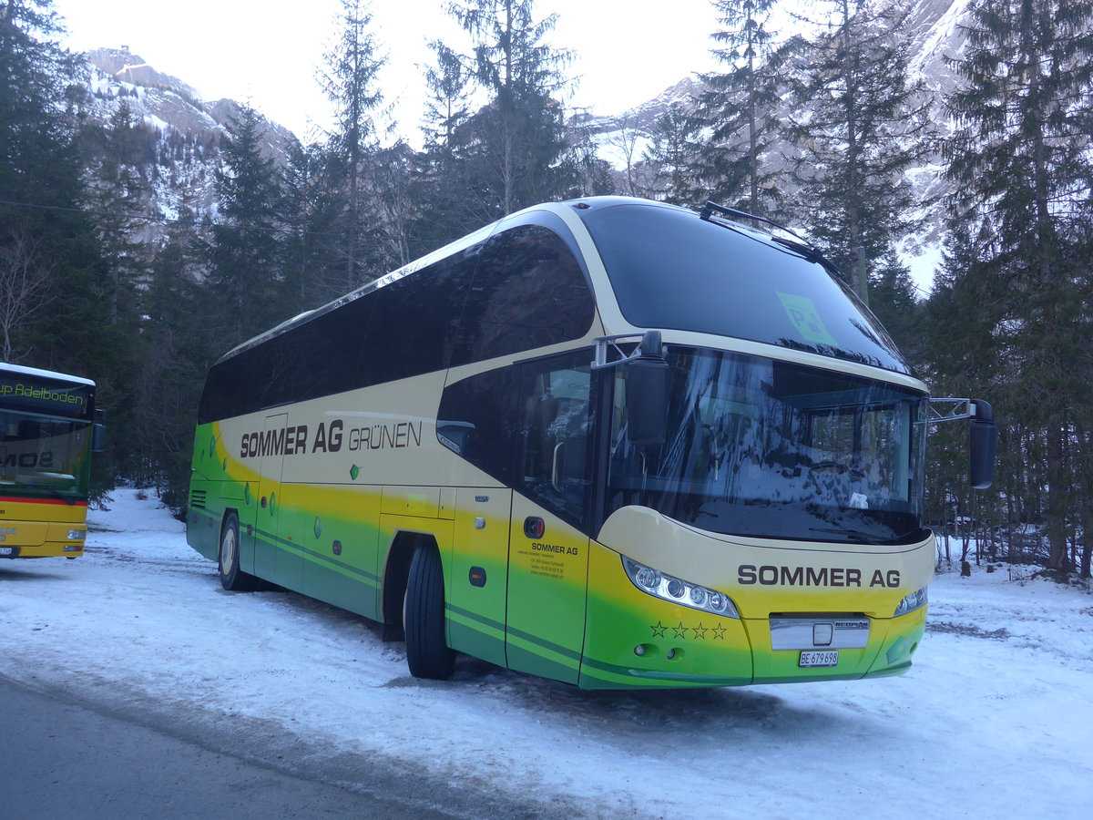 (213'649) - Sommer, Grnen - BE 679'698 - Neoplan am 11. Januar 2020 in Adelboden, Unter dem Birg