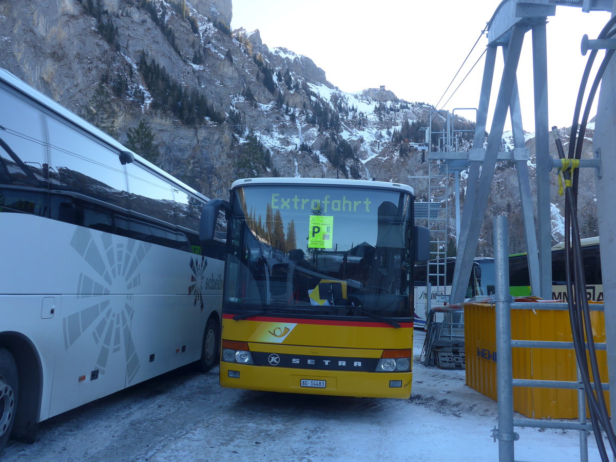 (213'665) - Tschannen, Zofingen - Nr. 7/AG 14'483 - Setra am 11. Januar 2020 in Adelboden, Unter dem Birg