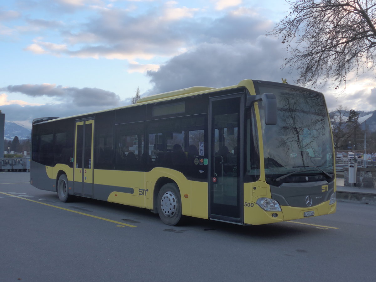 (213'952) - STI Thun - Nr. 500/BE 403'500 - Mercedes am 19. Januar 2020 bei der Schifflndte Thun