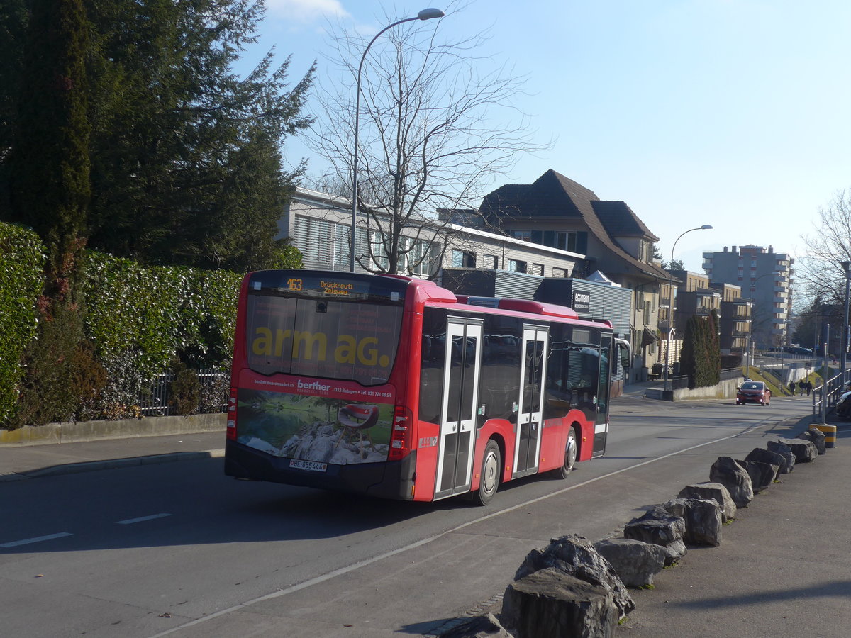 (213'973) - Bernmobil, Bern - Nr. 444/BE 855'444 - Mercedes am 20. Januar 2020 beim Bahnhof Mnsingen