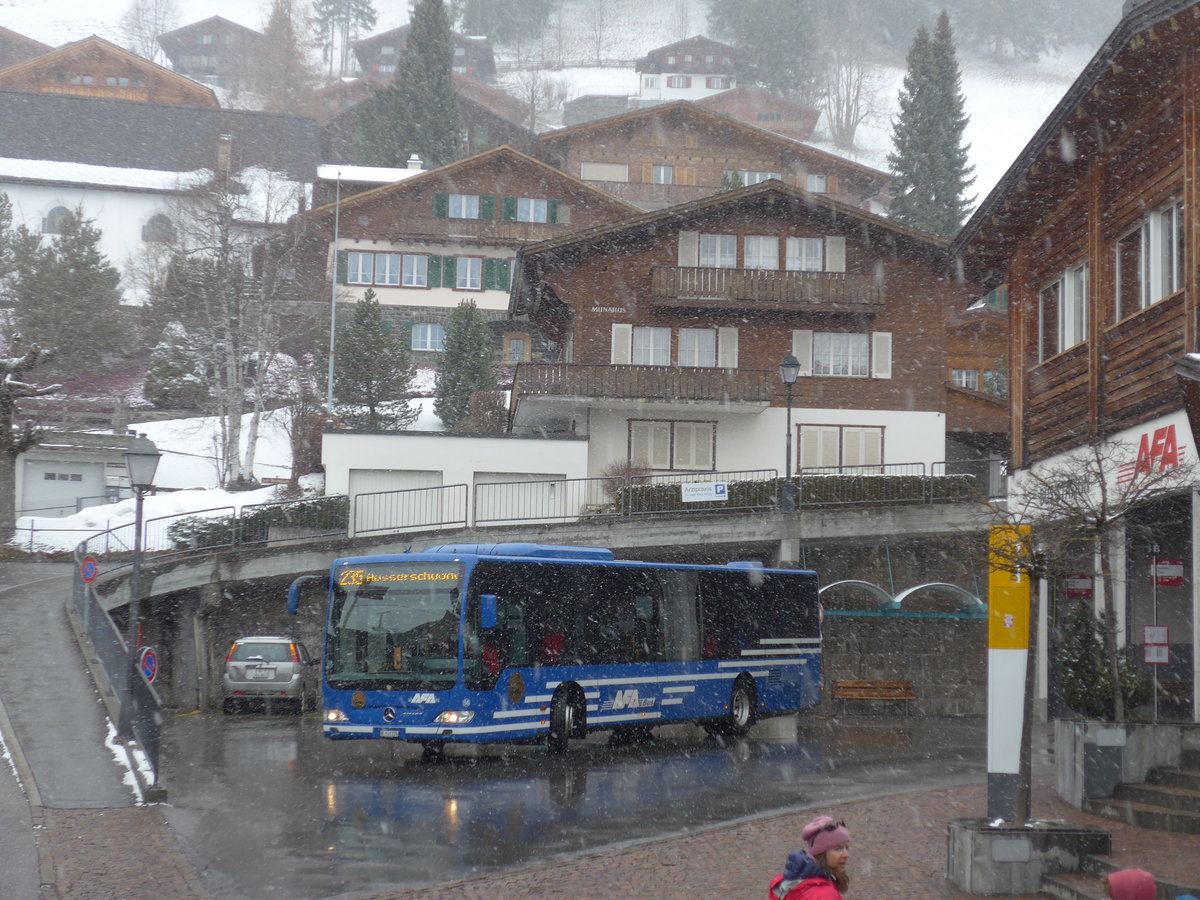 (214'480) - AFA Adelboden - Nr. 58/BE 611'224 - Mercedes am 19. Februar 2020 in Adelboden, Busstation