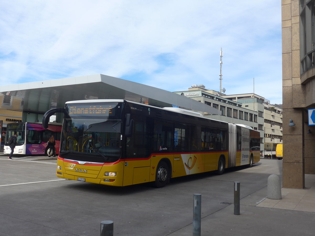 (214'640) - PostAuto Nordschweiz - AG 479'335 - MAN am 20. Februar 2020 beim Bahnhof Baden