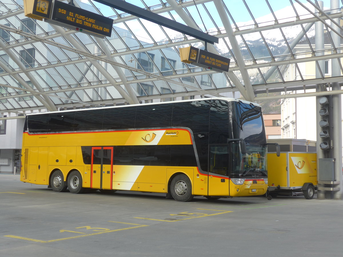 (214'944) - PostAuto Graubnden - GR 170'403 - Van Hool am 1. Mrz 2020 in Chur, Postautostation