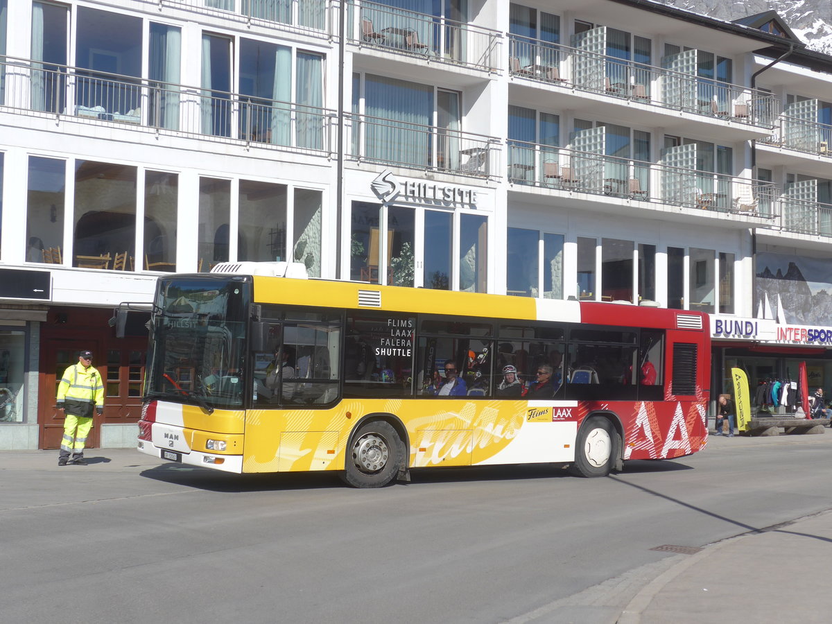 (214'977) - Stuppan, Flims - GR 52'063 - MAN/Gppel am 1. Mrz 2020 in Flims, Bergbahnen