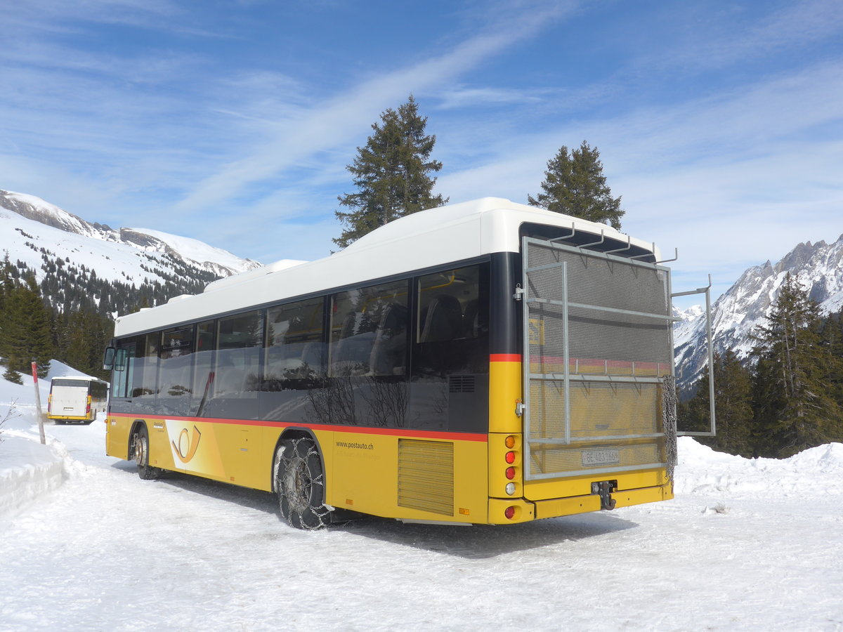 (215'084) - PostAuto Bern - BE 403'166 - Scania/Hess (ex AVG Meiringen Nr. 66; ex Steiner, Messen) am 8. Mrz 2020 in Grindelwald, Schrmstutz