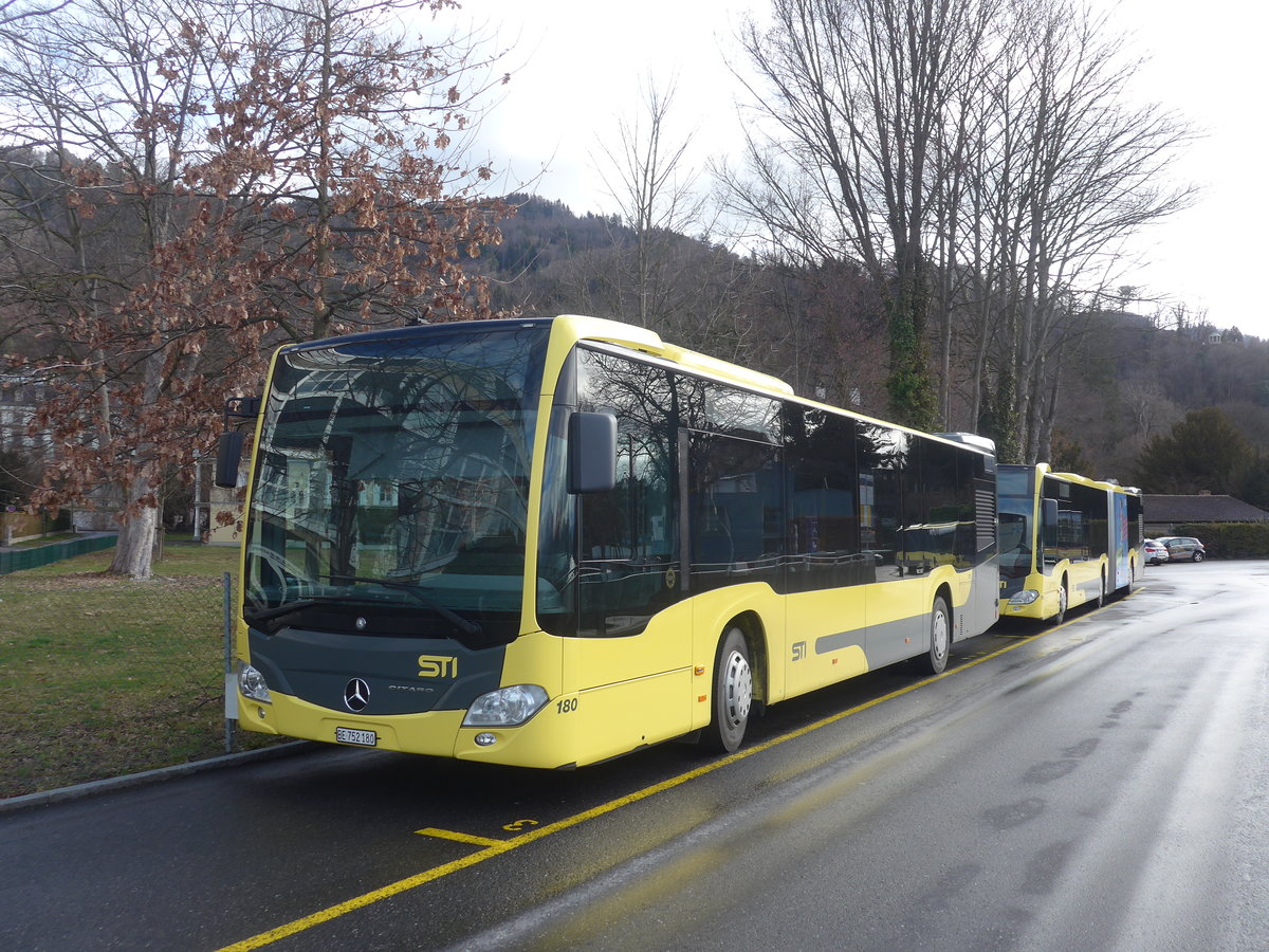 (215'104) - STI Thun - Nr. 180/BE 752'180 - Mercedes am 9. Mrz 2020 bei der Schifflndte Thun