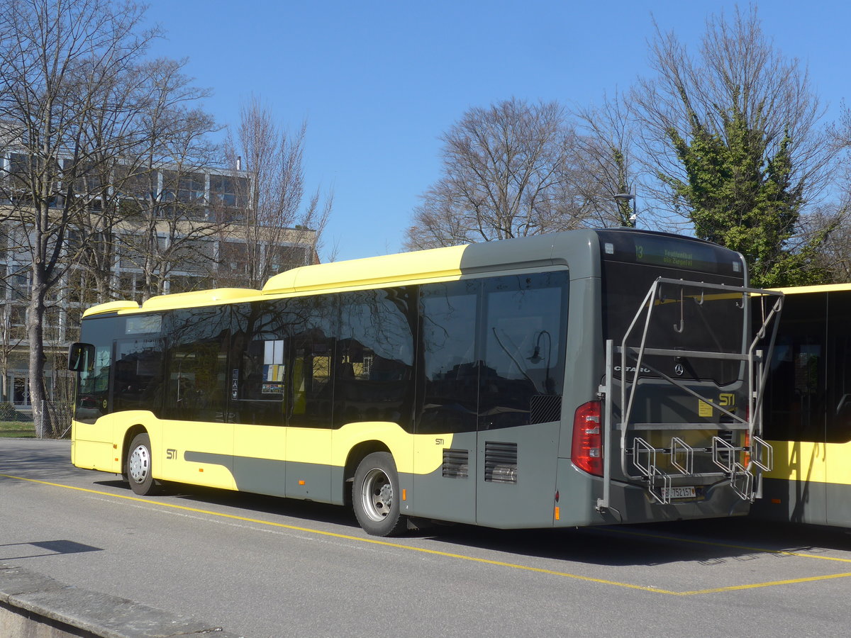 (215'489) - STI Thun - Nr. 157/BE 752'157 - Mercedes am 23. Mrz 2020 bei der Schifflndte Thun