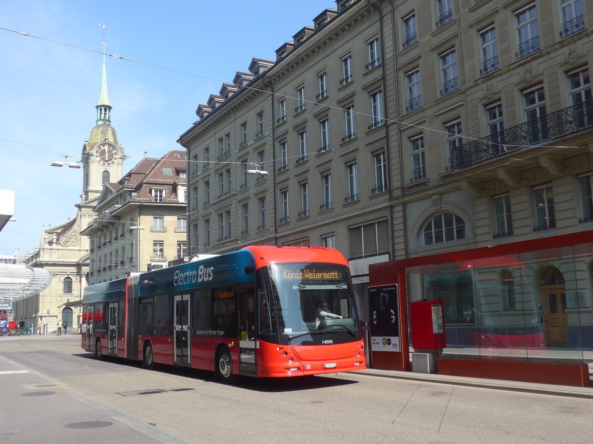 (215'594) - Bernmobil, Bern - Nr. 201/BE 722'201 - Hess am 27. Mrz 2020 beim Bahnhof Bern
