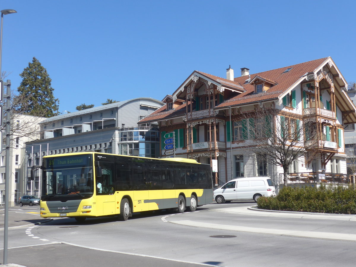 (215'768) - STI Thun - Nr. 150/BE 801'150 - MAN am 1. April 2020 in Thun, Berntor