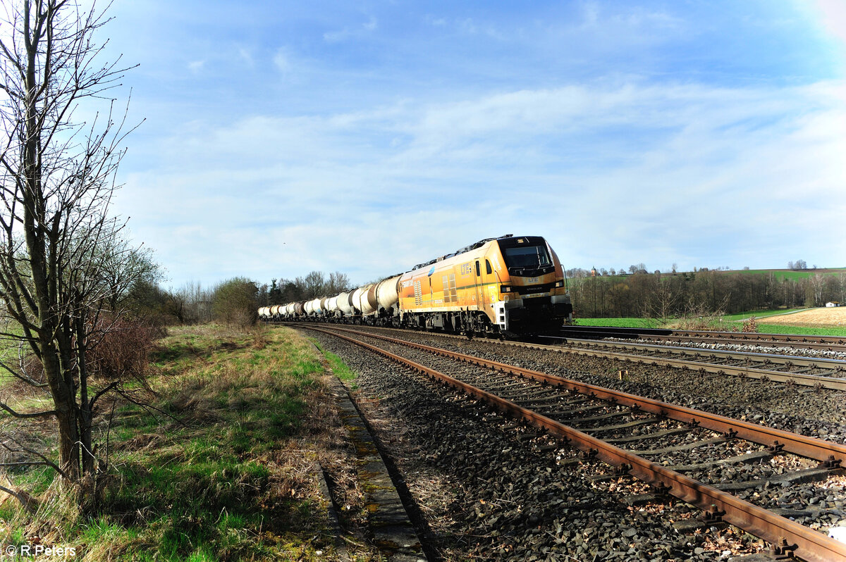 2159 256-7  Gainyday  mit dem  Slurry  Kesselzug Kreideschlamm Kroation - Schwed/oder bei Schönfeld. 26.03.24