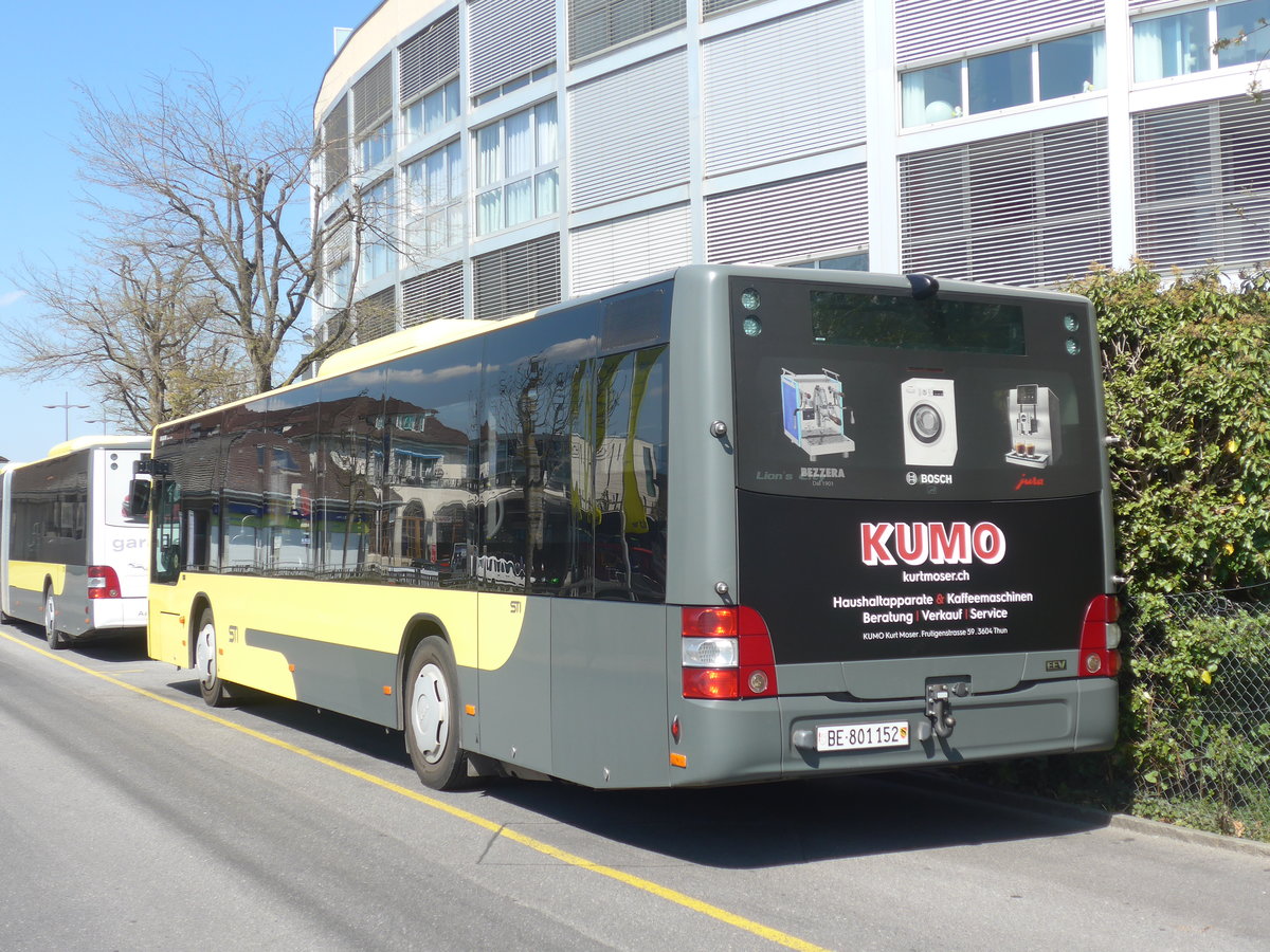 (215'999) - STI Thun - Nr. 152/BE 801'152 - MAN am 11. April 2020 bei der Schifflndte Thun