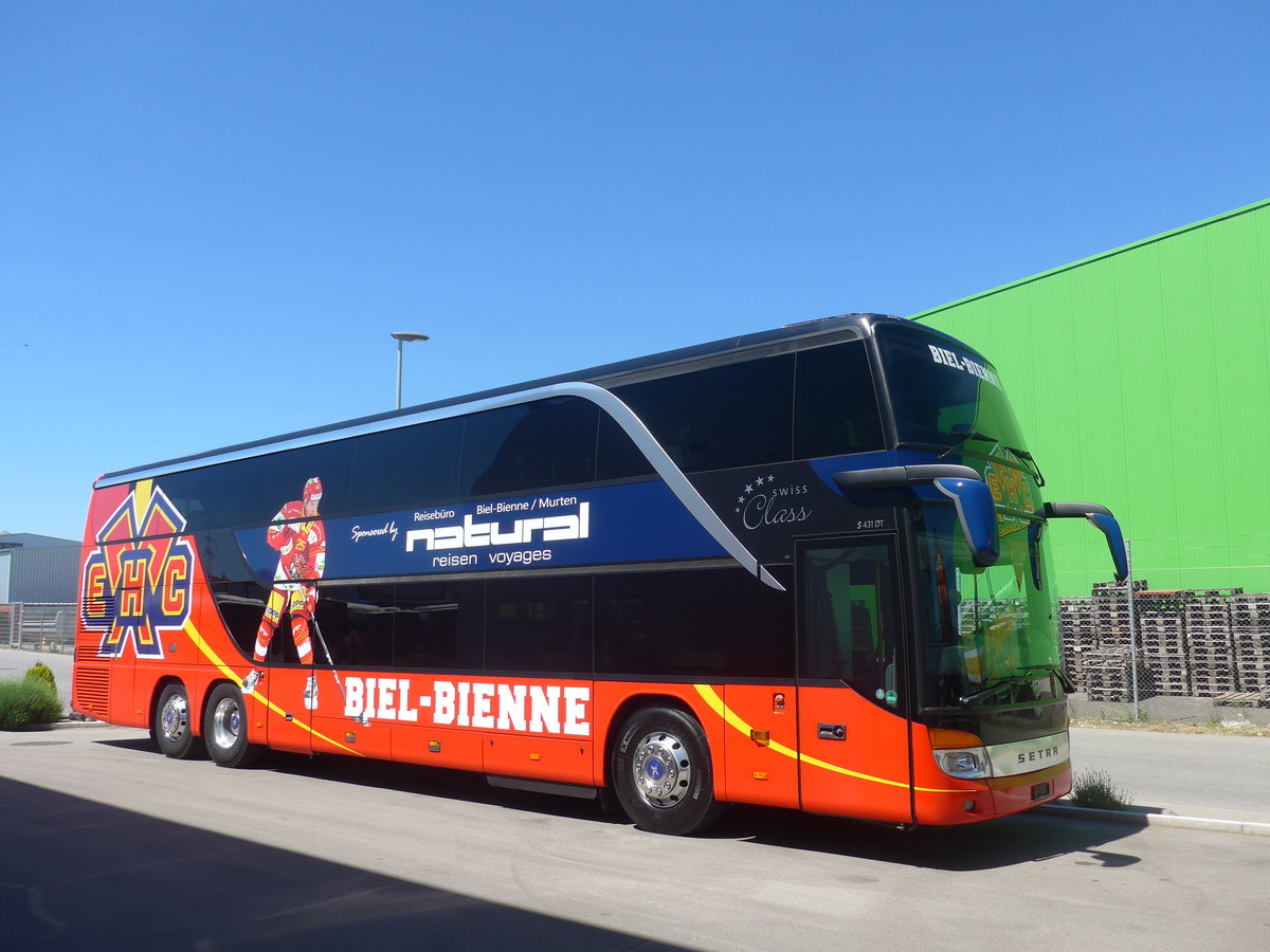 (217'109) - Natural Reisen, Biel - Setra am 21. Mai 2020 in Kerzers, Interbus