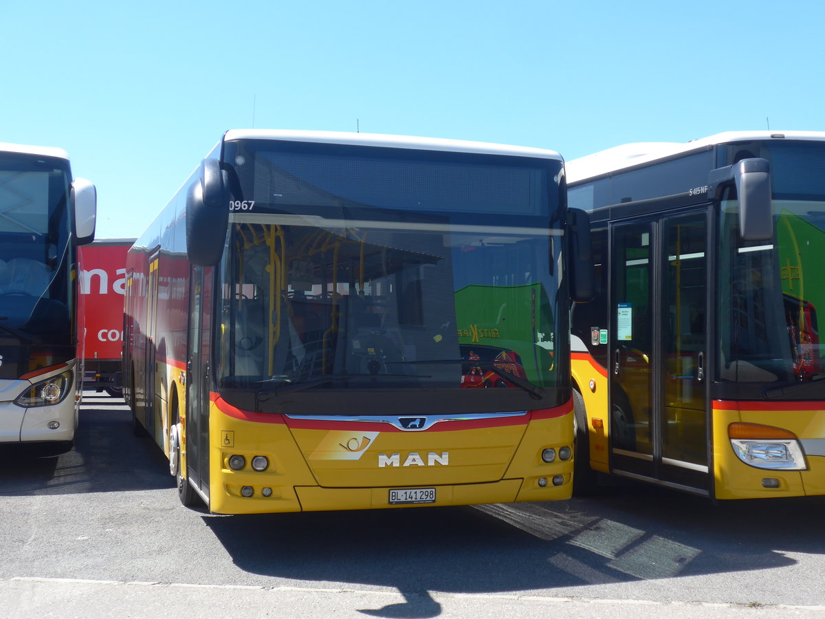(217'117) - PostAuto Nordschweiz - BL 141'298 - MAN am 21. Mai 2020 in Kerzers, Interbus