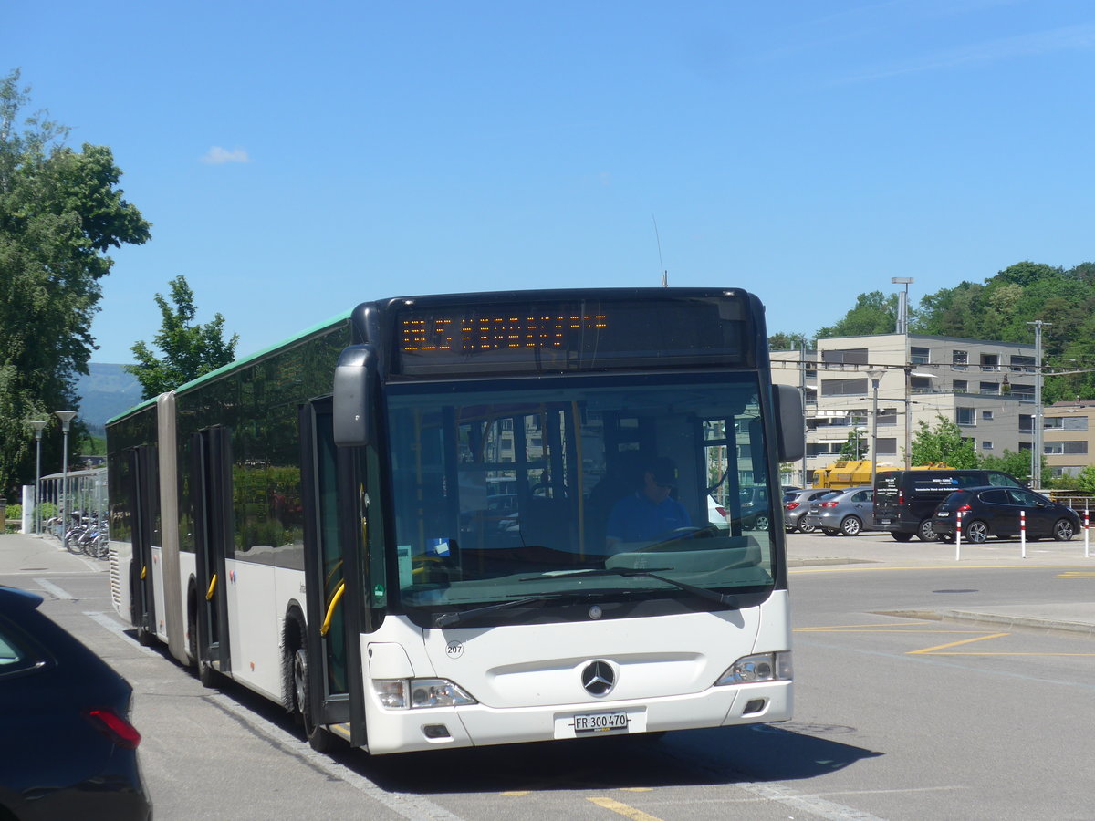 (217'163) - Intertours, Domdidier - Nr. 207/FR 300'470 - Mercedes (ex Zeretzke, D-Castrop-Rauxel Nr. 43) am 21. Mai 2020 beim Bahnhof Lyss