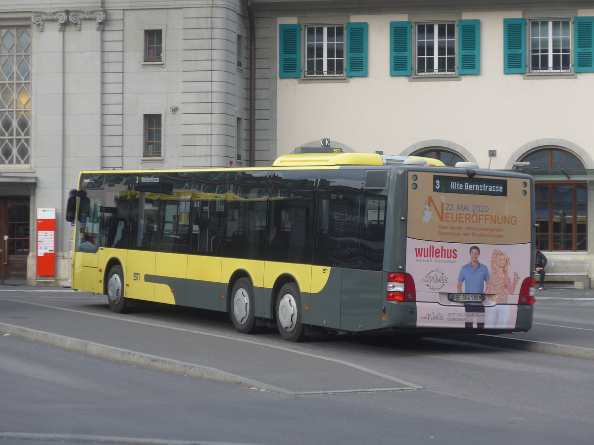 (217'182) - STI Thun - Nr. 188/BE 804'188 - MAN am 23. Mai 2020 beim Bahnhof Thun