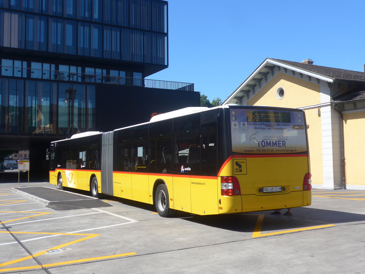 (217'366) - PostAuto Nordschweiz - AG 485'321 - MAN am 30. Mai 2020 beim Bahnhof Baden