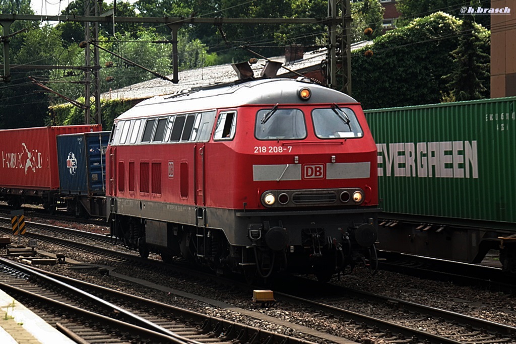 218 208-7 ist lz am 29.07.14 durch hh-harburg gefahren