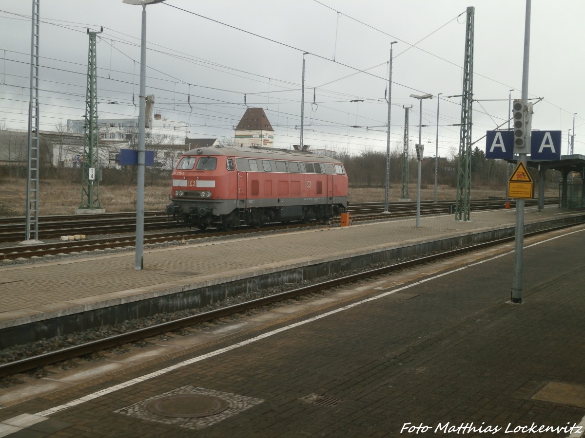 218 272-3 abgestellt in Weimar am 30.4.15