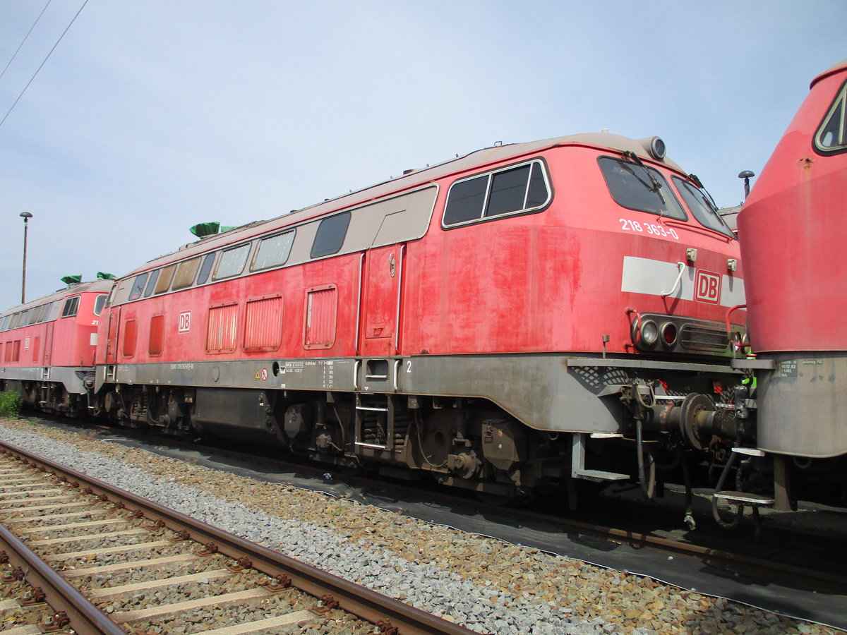 218 363,am 03.Juni 2020,im Bw Leipzig Engelsdorf.