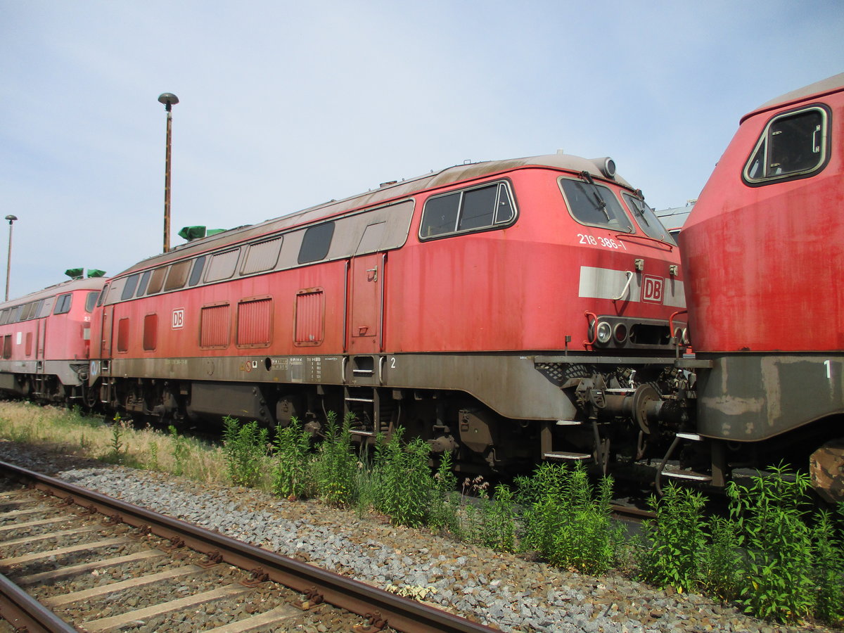 218 386,am 03.Juni 2020,im Bw Leipzig Engelsdorf.